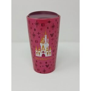 Starbucks Walt Disney World Cinderella Castle Porcelain 12 oz Tumbler Cup & Lid